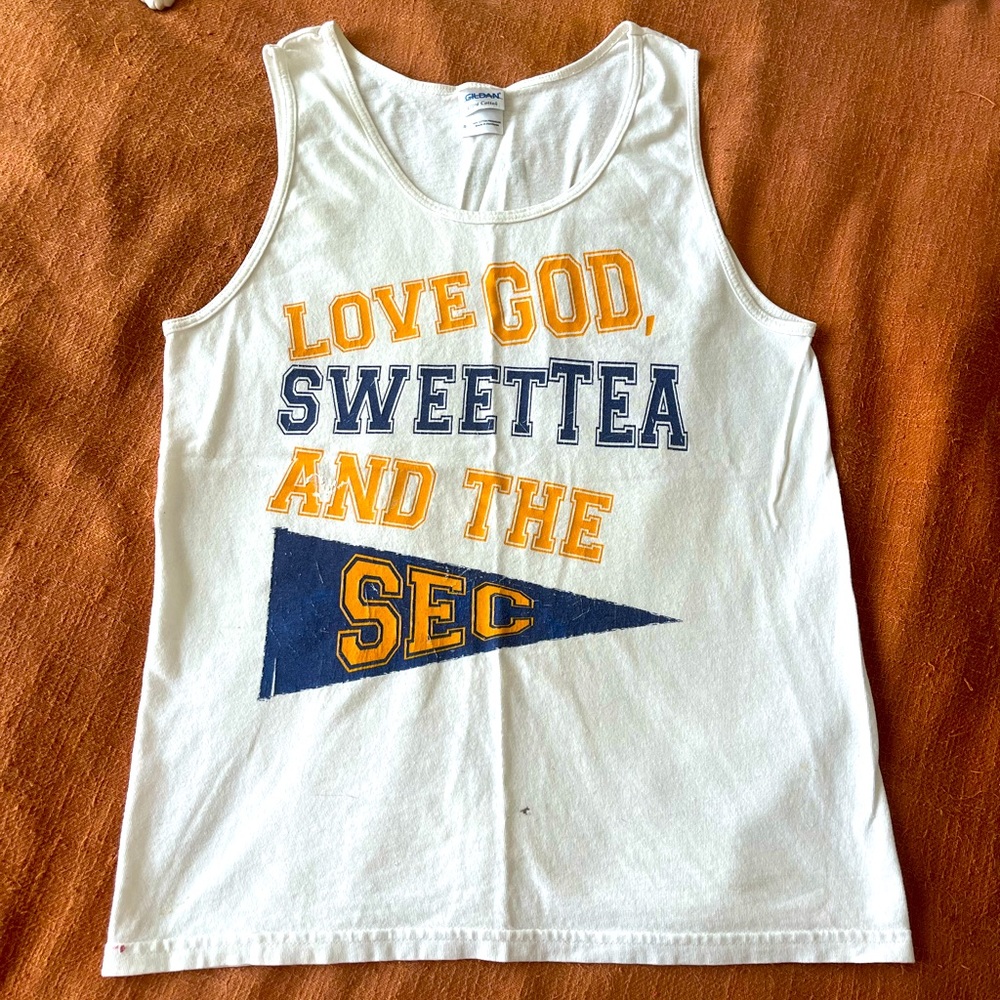 Southerly stated throwback SEC frat tank